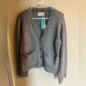 Vero Moda Vmolga Long Sleeve V-Neck Knit Cardigan - L